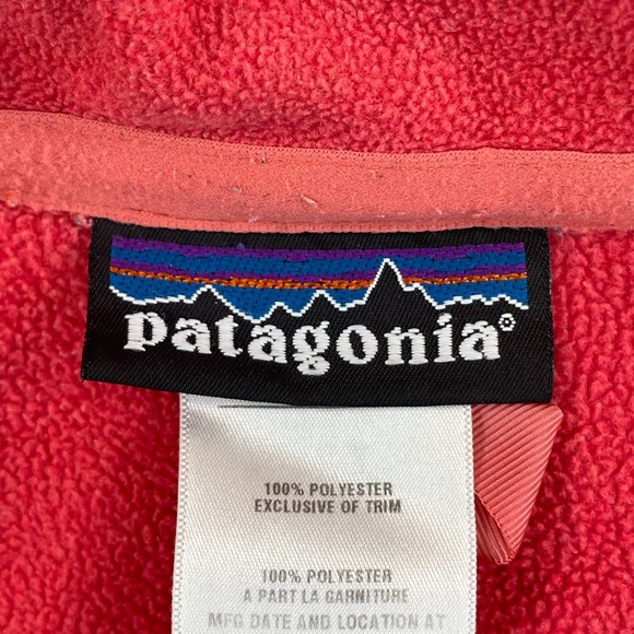 Patagonia Aravis Jacket in Poppy Fields Women Medium Fleece Full Zip GorpCore - Picture 2 of 10